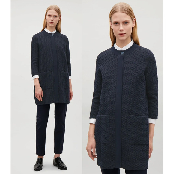 COS Textured Jacquard-knit Cardigan - Picture 1 of 9